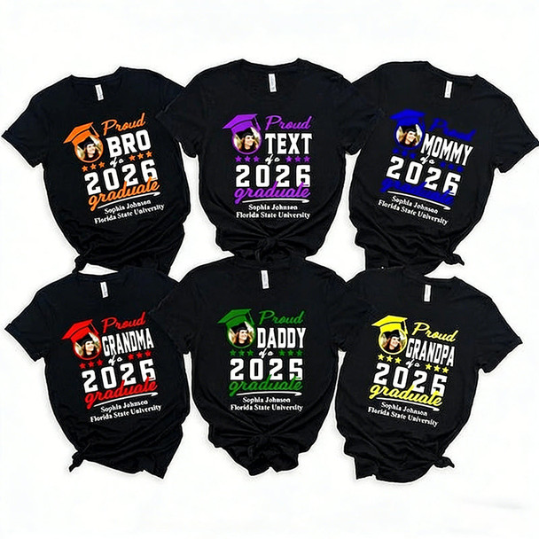 Add the Photo  Graduation Shirts,Custom Proud Family Shirt