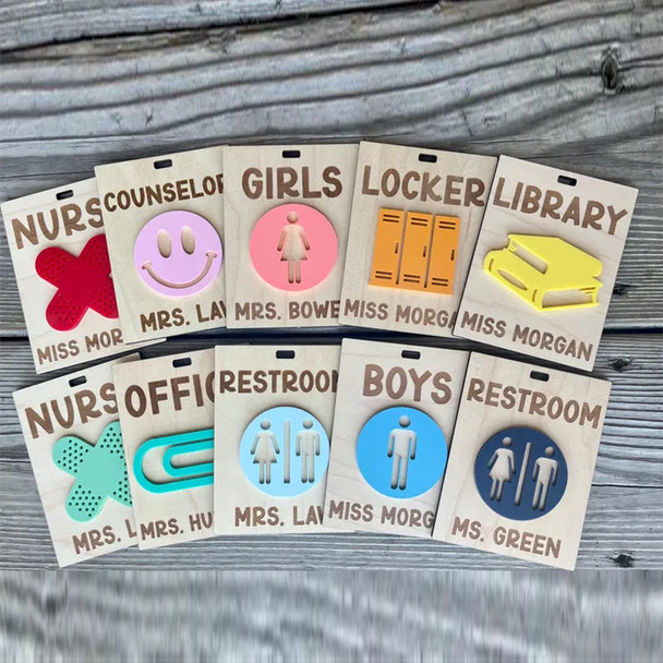 Personalized Teacher Hall Pass, Bathroom Pass,Classroom Hall Pass