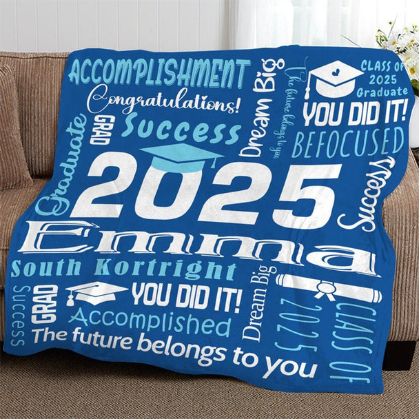 Graduation Blanket,Personalized Graduation Blanket