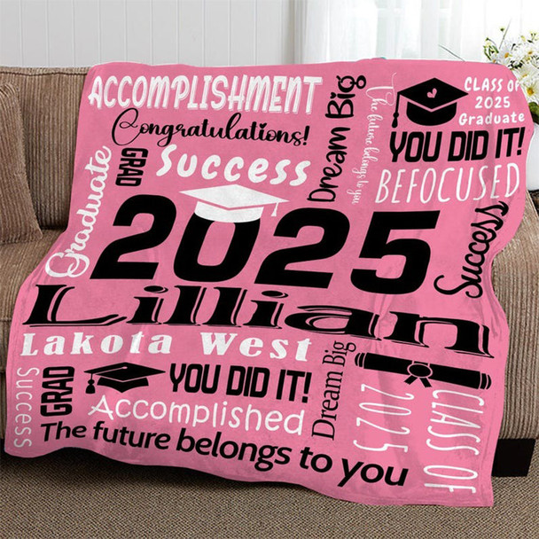 Graduation Blanket,Personalized Graduation Blanket
