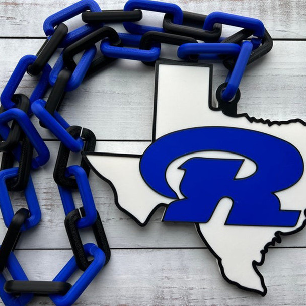 Custom Sports Turnover Chain, Oversized Medallion, Team mascot, Custom Colors