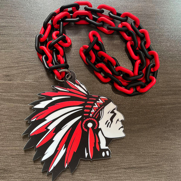 Custom Sports Turnover Chain, Oversized Medallion, Team mascot, Custom Colors