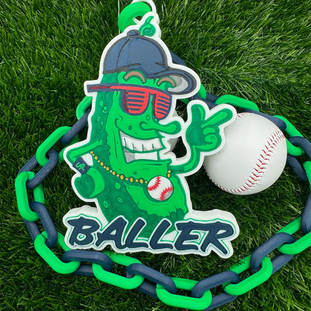 Custom Sports Turnover Chain, Oversized Medallion, Team mascot, Custom Colors