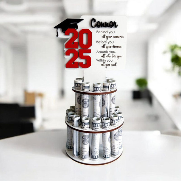 Personalized graduation money holder , graduation money tree gifts for her