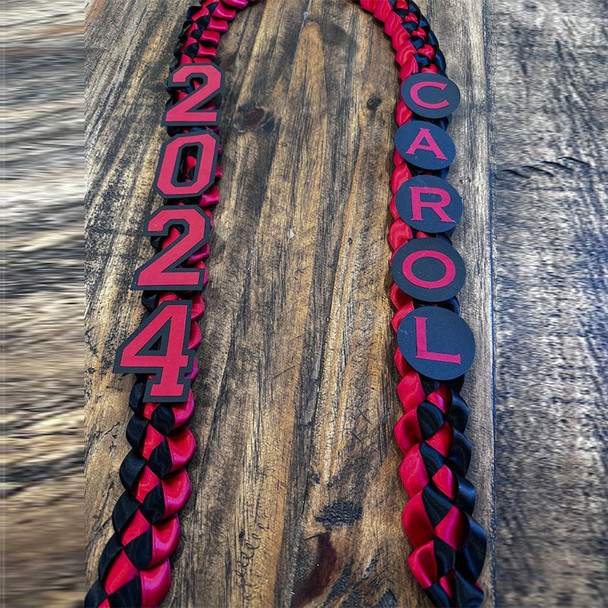 Handmade Class of 2026 Custom Colors Open Graduation Lei