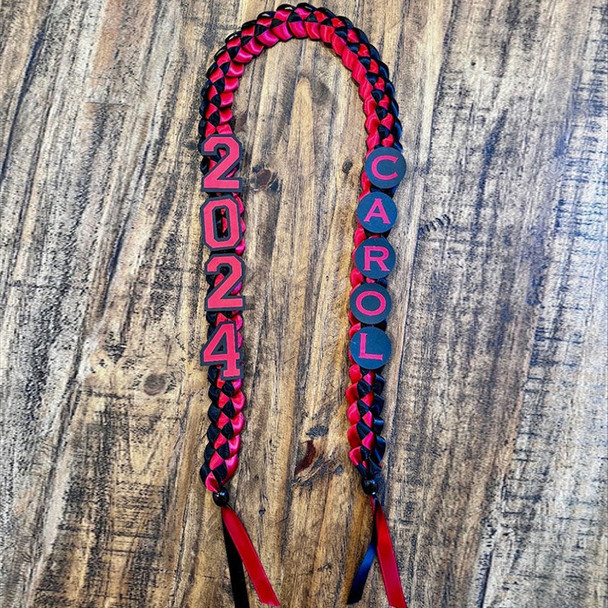 Handmade Class of 2026 Custom Colors Open Graduation Lei