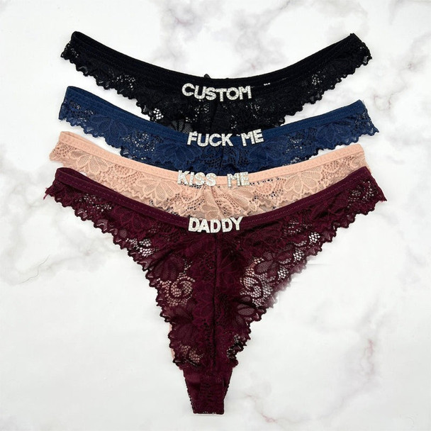 Custom Name Thong, Personalised Name Thong, Name Thong