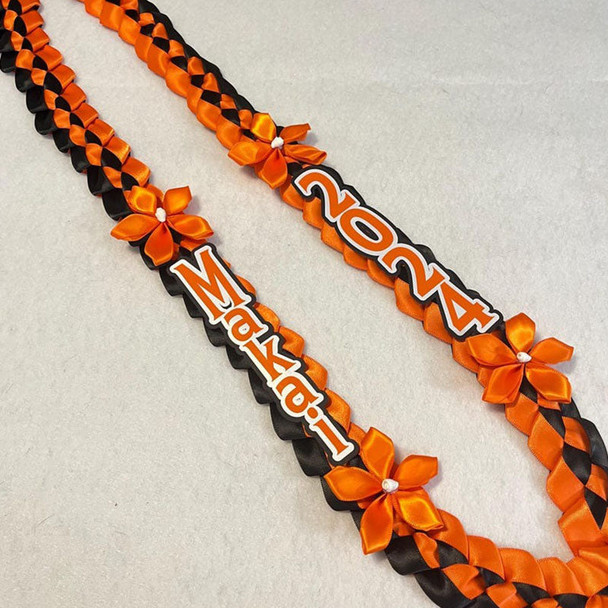 Graduation lei any color any name customize grad lei