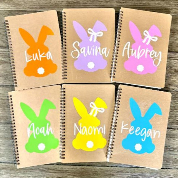Easter Basket Stuffers for Kids, Personalized Bunny Notebook, Easter Basket Stuffers for Girls,