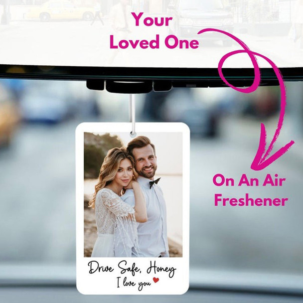 Personalized Photo Car Air Freshener, Custom Air Freshener