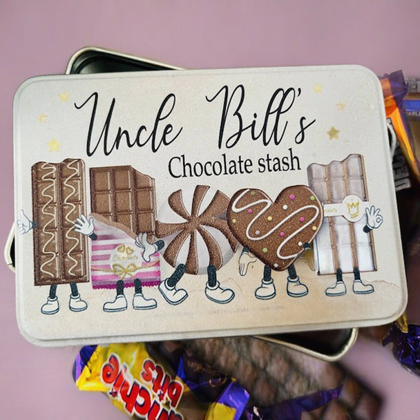 Personalised biscuit tin, biscuits, cookies, girlfriend, gift for her, him