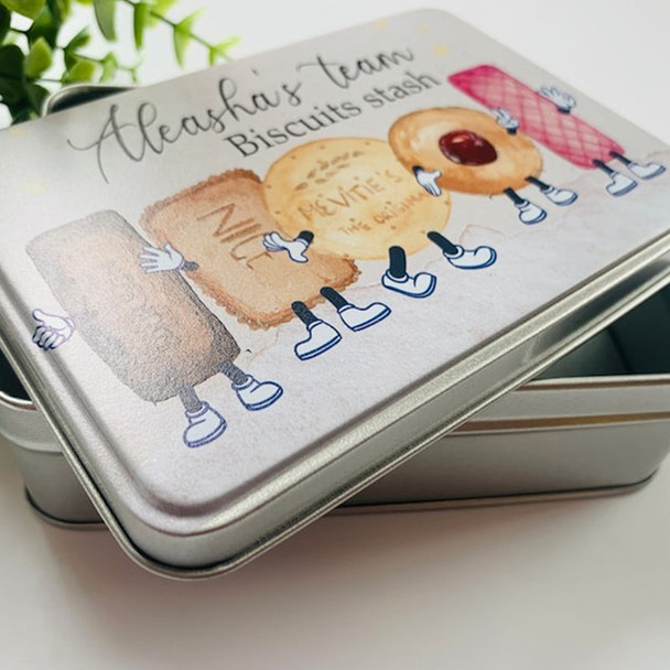 Personalised biscuit tin, biscuits, cookies, girlfriend, gift for her, him