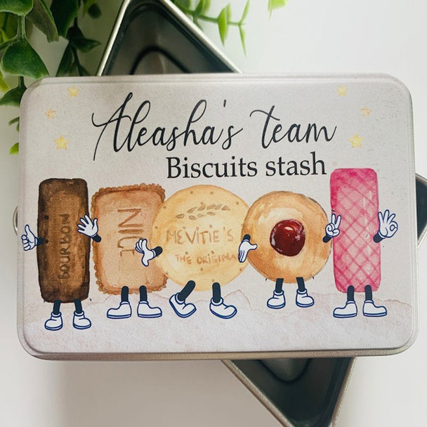 Personalised biscuit tin, biscuits, cookies, girlfriend, gift for her, him