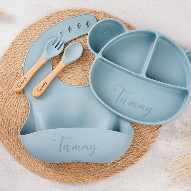 Custom Baby Plate Set with Name,Baby Feeding Set