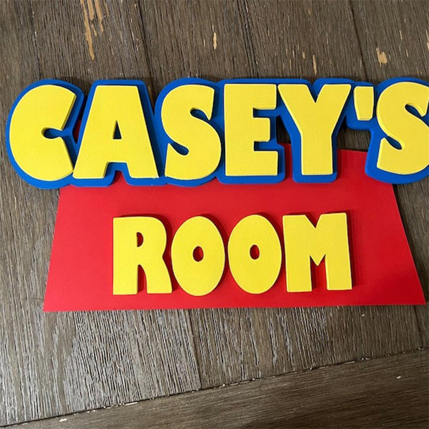 Toy Story Style  Name Door / Wall Plaque / Sign