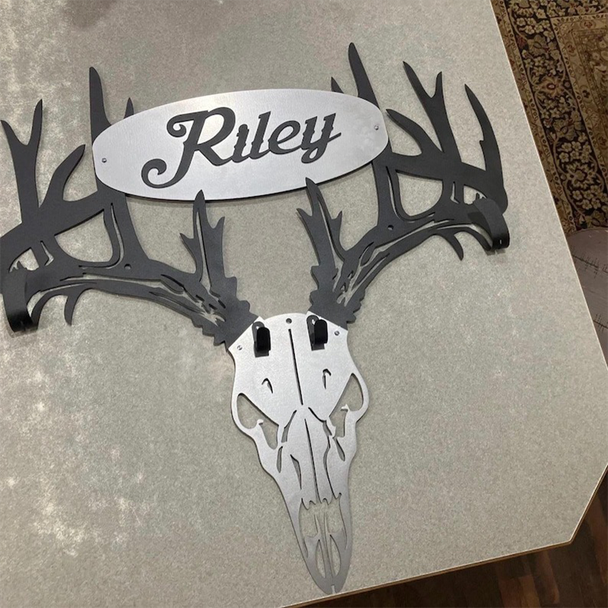Custom made personalized metal bow holder gun and crossbow