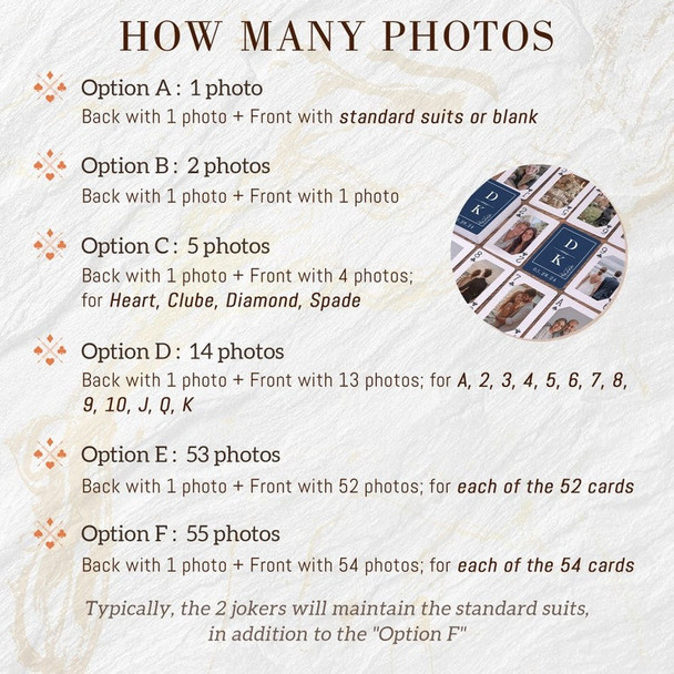 Custom Photo Playing Cards, Personalized Deck Of Cards with Box