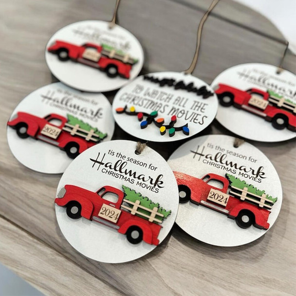 Custom wooden ornament, Hallmark ornament