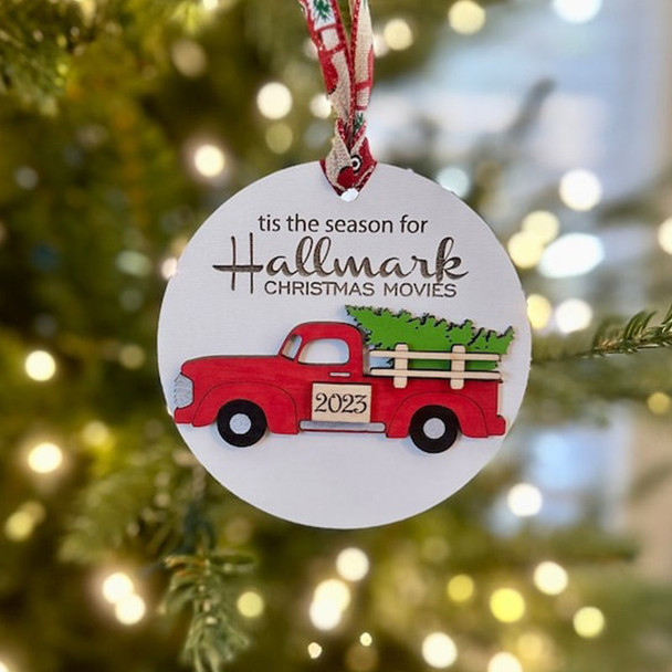 Custom wooden ornament, Hallmark ornament