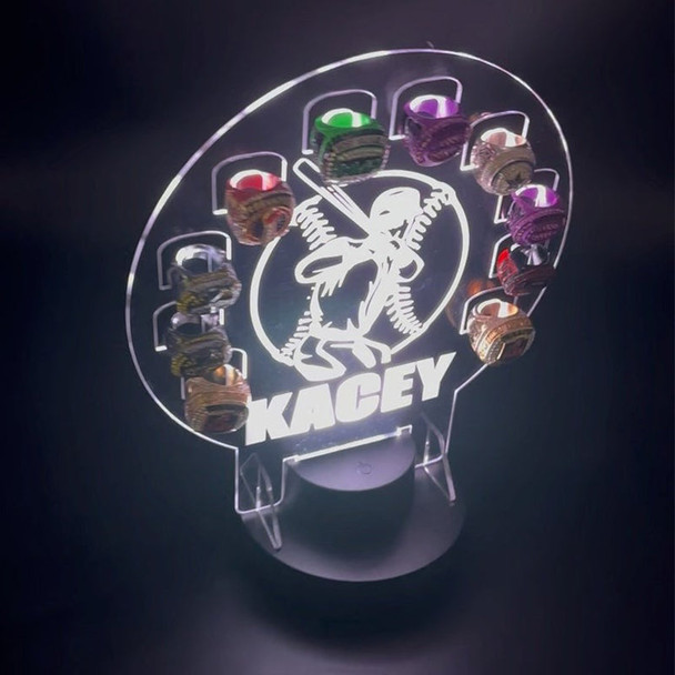 Custom Championship Ring Holder Display Kids Trophy Night Light