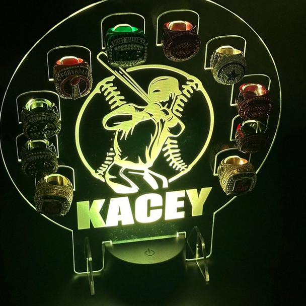Custom Championship Ring Holder Display Kids Trophy Night Light