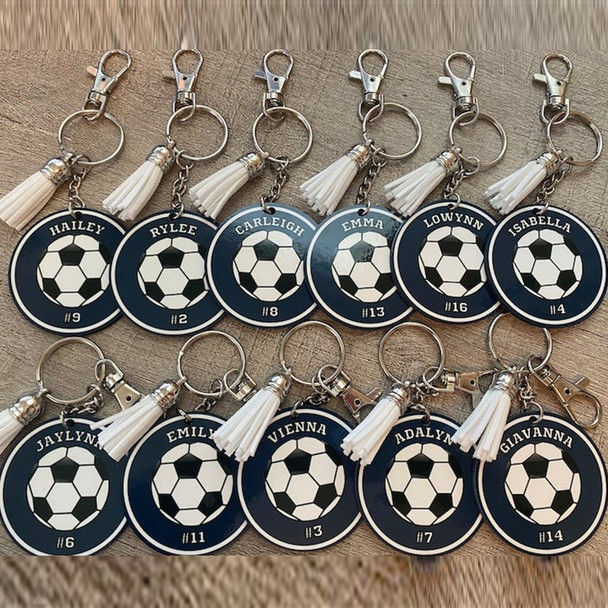 Bag Tag Sport Team, Keychain, Personalized Sport Tags