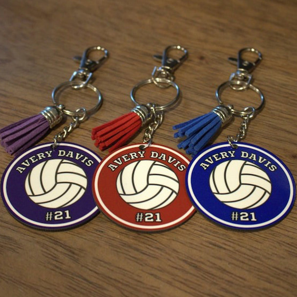 Bag Tag Sport Team, Keychain, Personalized Sport Tags