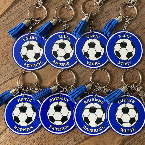 Bag Tag Sport Team, Keychain, Personalized Sport Tags