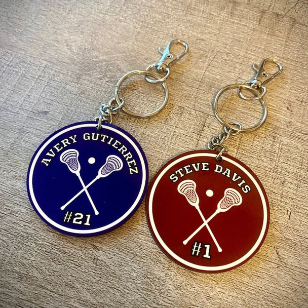 Bag Tag Sport Team, Keychain, Personalized Sport Tags