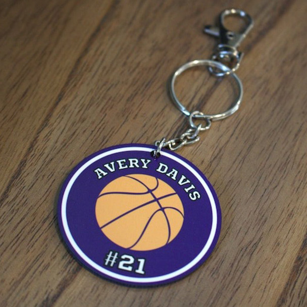 Bag Tag Sport Team, Keychain, Personalized Sport Tags