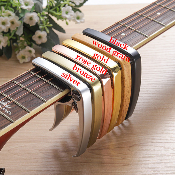 Personalized Metal Guitar Capo, Guitar Pick, Custom Message