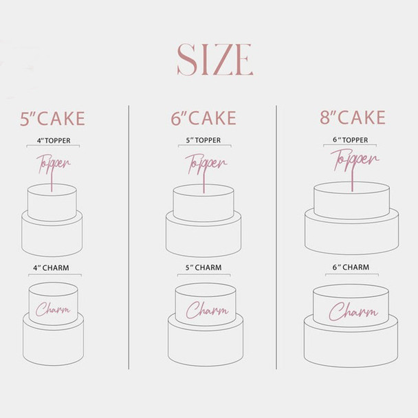 Personalised Double Layer Topper Swirly Style, Wedding Cake Topper