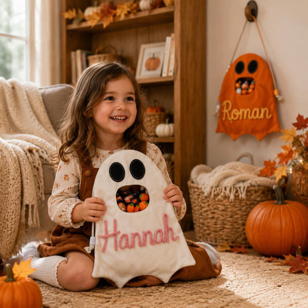 Personalized Ghost Halloween Candy Bag