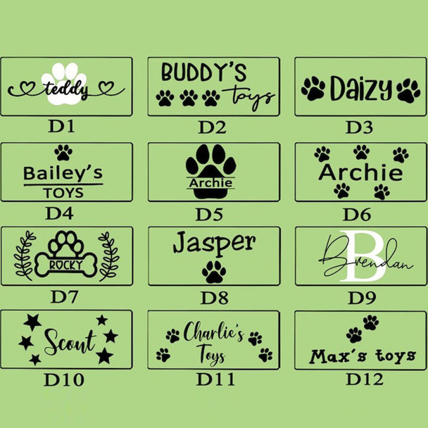 Custom Dog Storage Basket Personalized Dog Toy Basket Dog Toy Box