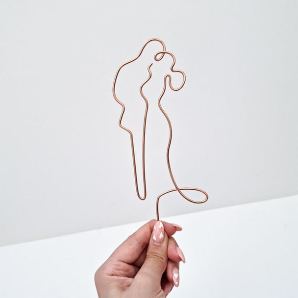 Arrow Initials Cake Topper Rustic Wire Personalized Custom Chic Name