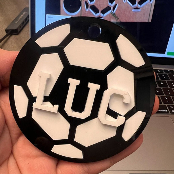 Basketball Soccer Softball Baseball Football Bag Name Tags Personalized Sport Keychain