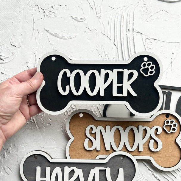 Personalized Crate Name Sign, Kennel Name Plate