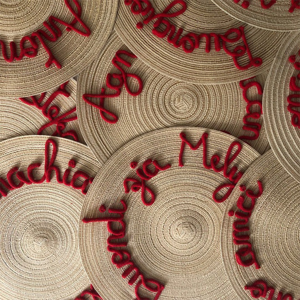 Placemat with name
