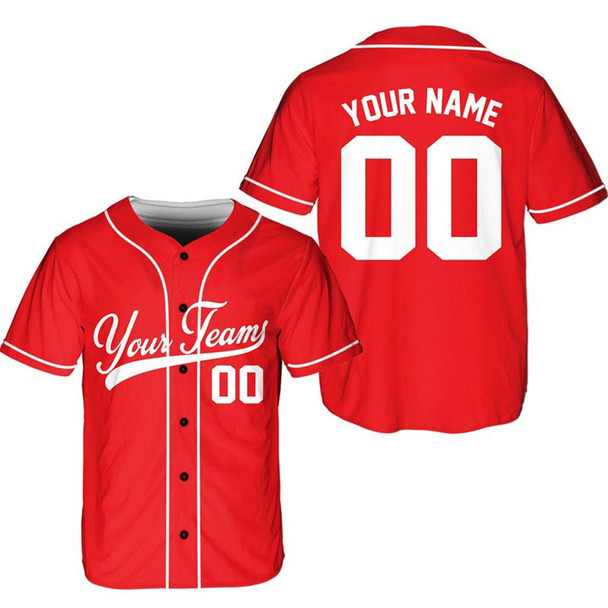 Personalized Team Name And Number Baseball Jersey, Custom Baseball