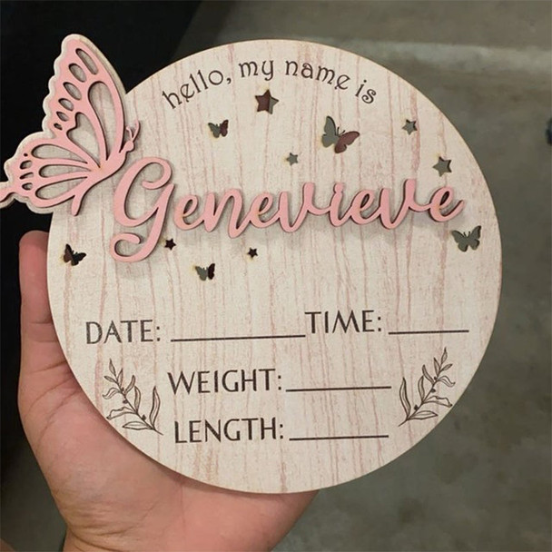 Personalized Baby Announcement Sign with Birth Stats