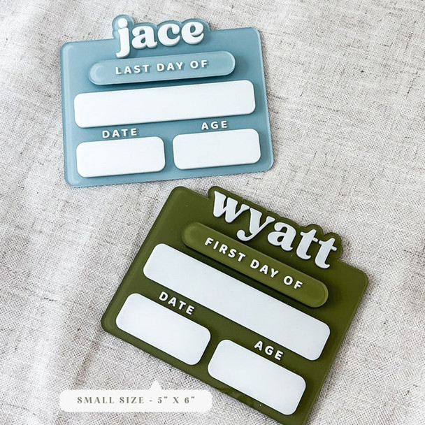Acrylic First Day of School Sign|Personalized School Sign