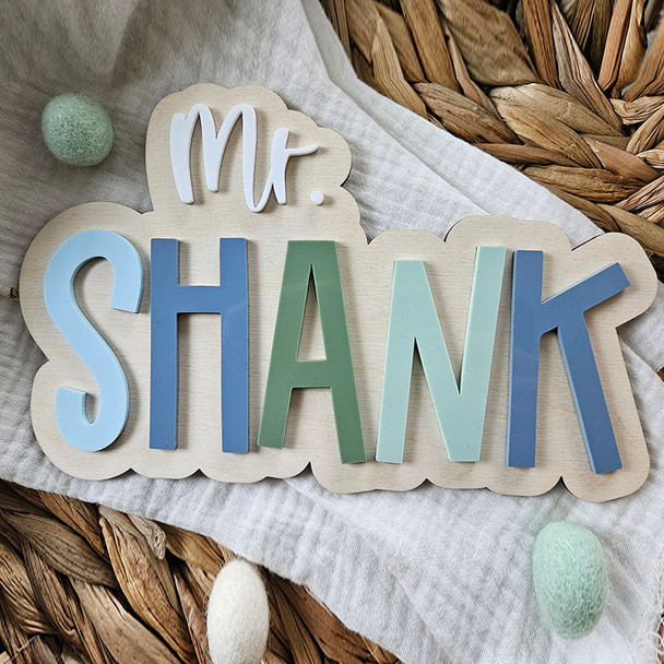 Personalized Teacher Name Plaque for Desk or Door | Gift for Teacher