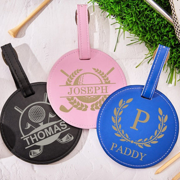 Personalized Fathers Day Gift Golf,Best Dad By Par Golf Tee Holder-Golf Bag Tag Golf Coach Gift