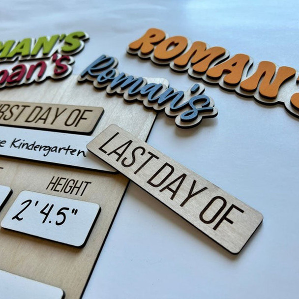 First & Last Day Of School Sign, Back To School Photo Prop