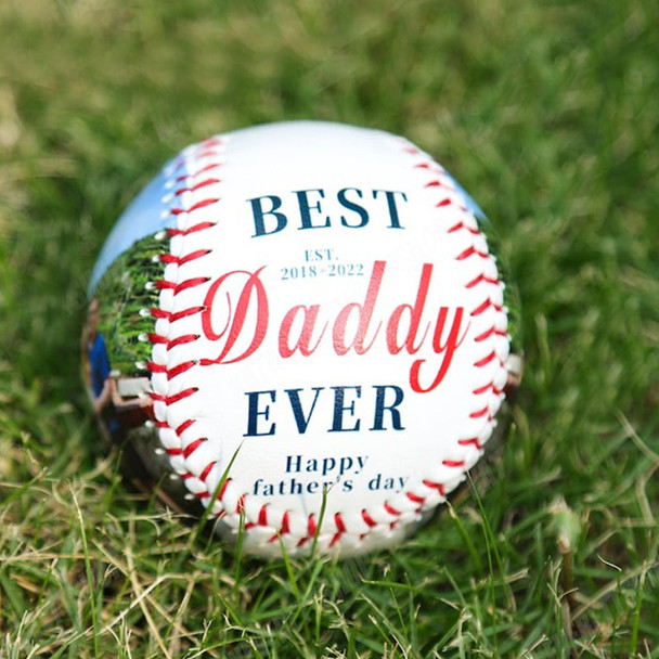 Custom Photo Baseball, Personalized Baseball, New Dad Gift