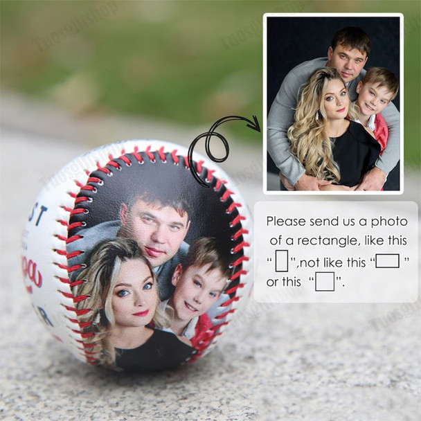 Custom Photo Baseball, Personalized Baseball, New Dad Gift