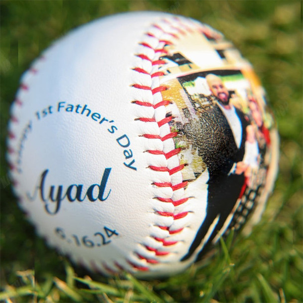 Custom Photo Baseball, Personalized Baseball, New Dad Gift