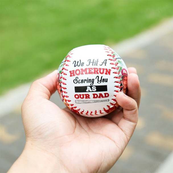 Custom Photo Baseball, Personalized Baseball, New Dad Gift