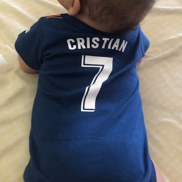 Custom Baby Football Jersey Bodysuit