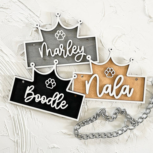 Personalized Crate Sign, Custom Dog Decor